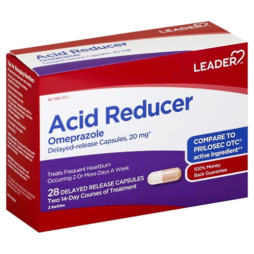 Image for Leader Acid Reducer, 20 mg, Delayed Release Capsules,2ea from MONTEREY DRUGS